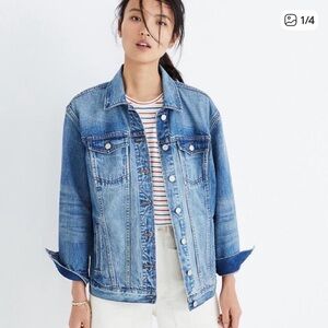 Madewell Oversized Light Indigo Jean Jacket